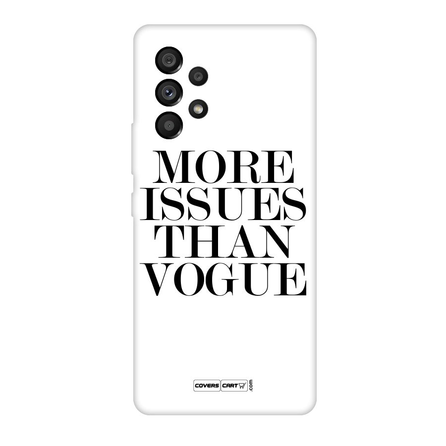 More Issues than Vogue (White) Original Polycarbonate Back Case for Galaxy A53 5G