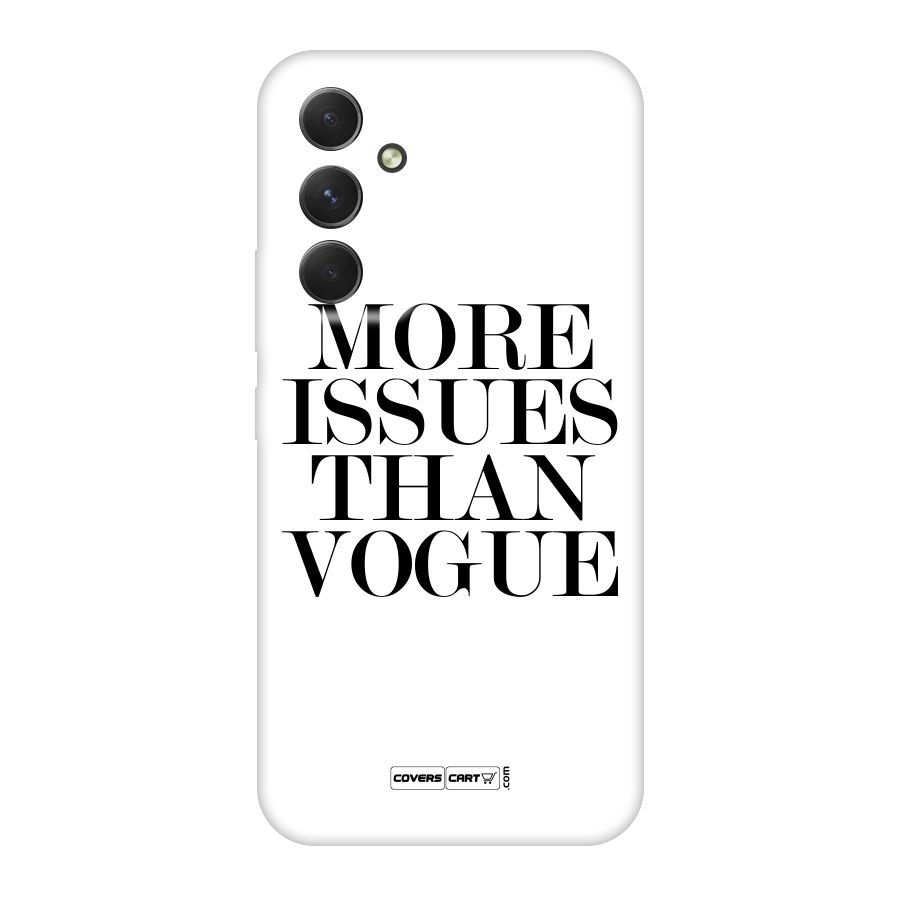 More Issues than Vogue (White) Original Polycarbonate Back Case for Galaxy A54