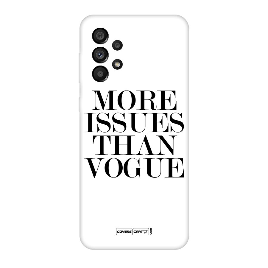 More Issues than Vogue (White) Original Polycarbonate Back Case for Galaxy A73 5G