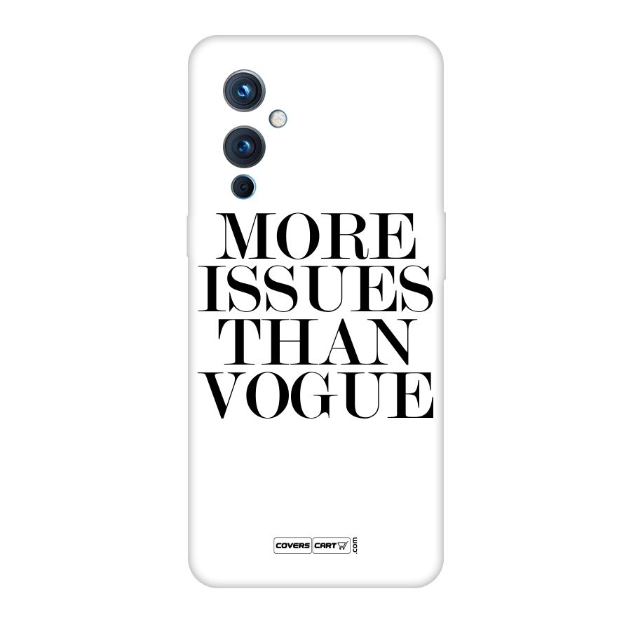 More Issues than Vogue (White) Original Polycarbonate Back Case for OnePlus 9