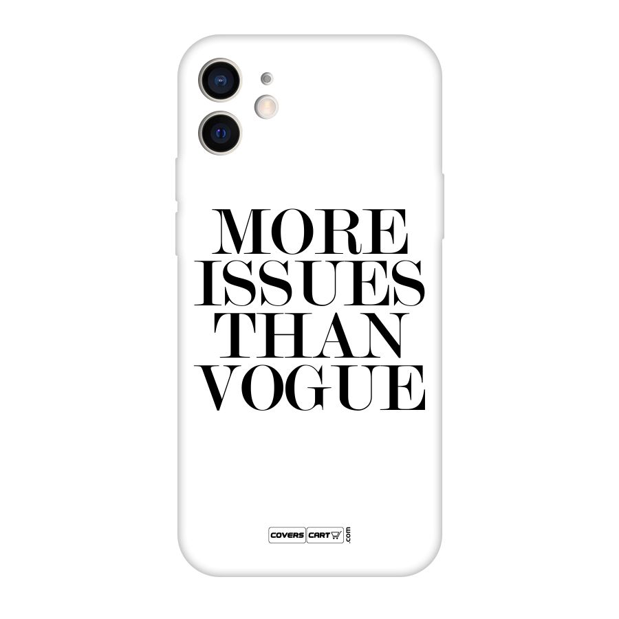 More Issues than Vogue (White) Original Polycarbonate Back Case for iPhone 12