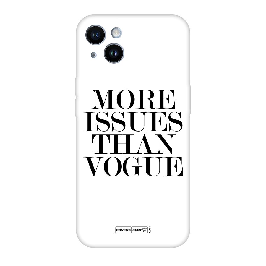 More Issues than Vogue (White) Original Polycarbonate Back Case for iPhone 14