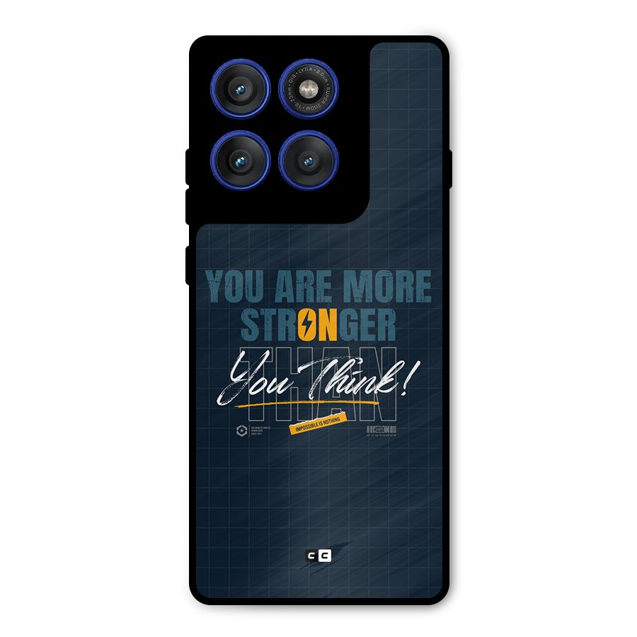 More Stronger Metal Back Case for Motorola Edge 60 Pro