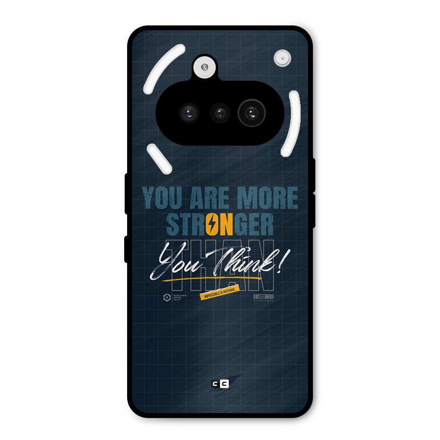 More Stronger Metal Back Case for Nothing Phone 3a