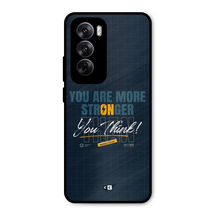 More Stronger Metal Back Case for Oppo Reno12