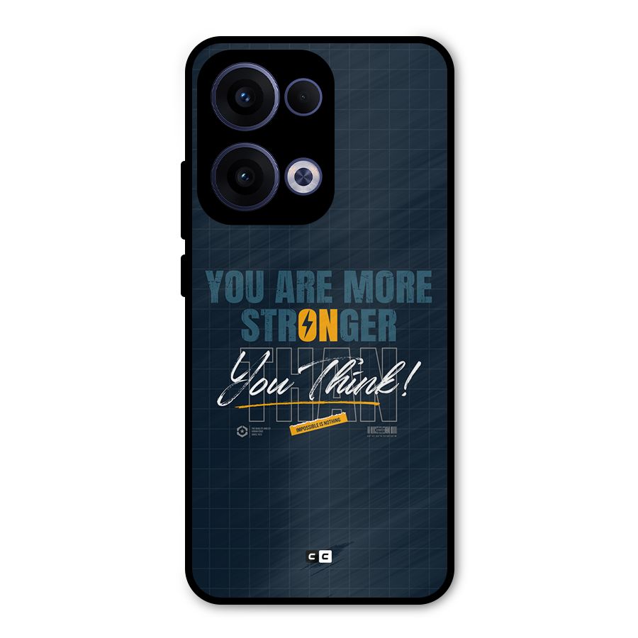 More Stronger Metal Back Case for Oppo Reno13