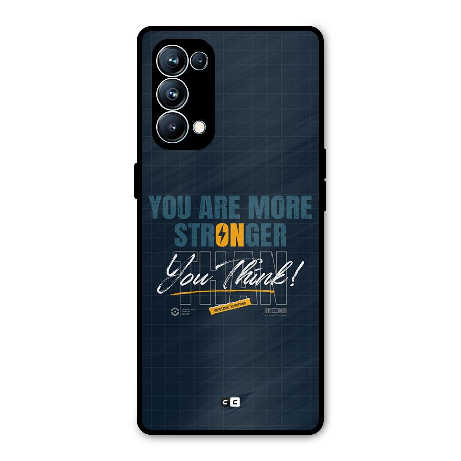 More Stronger Metal Back Case for Oppo Reno5 Pro 5G