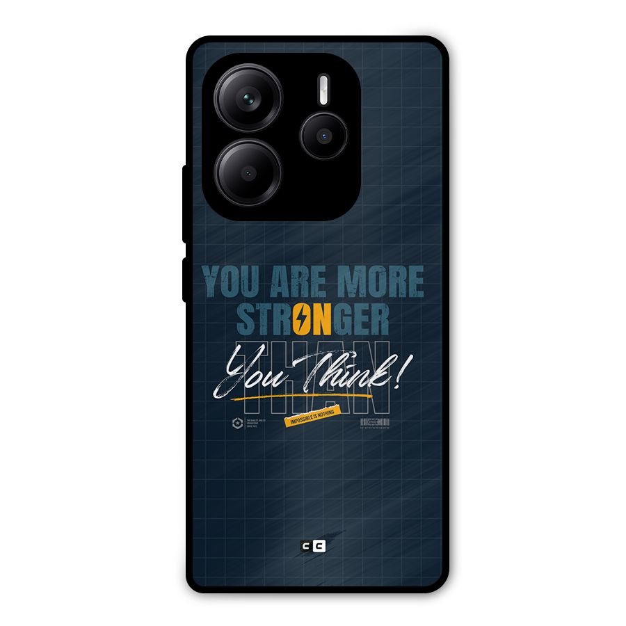 More Stronger Metal Back Case for Redmi Note 14 5G