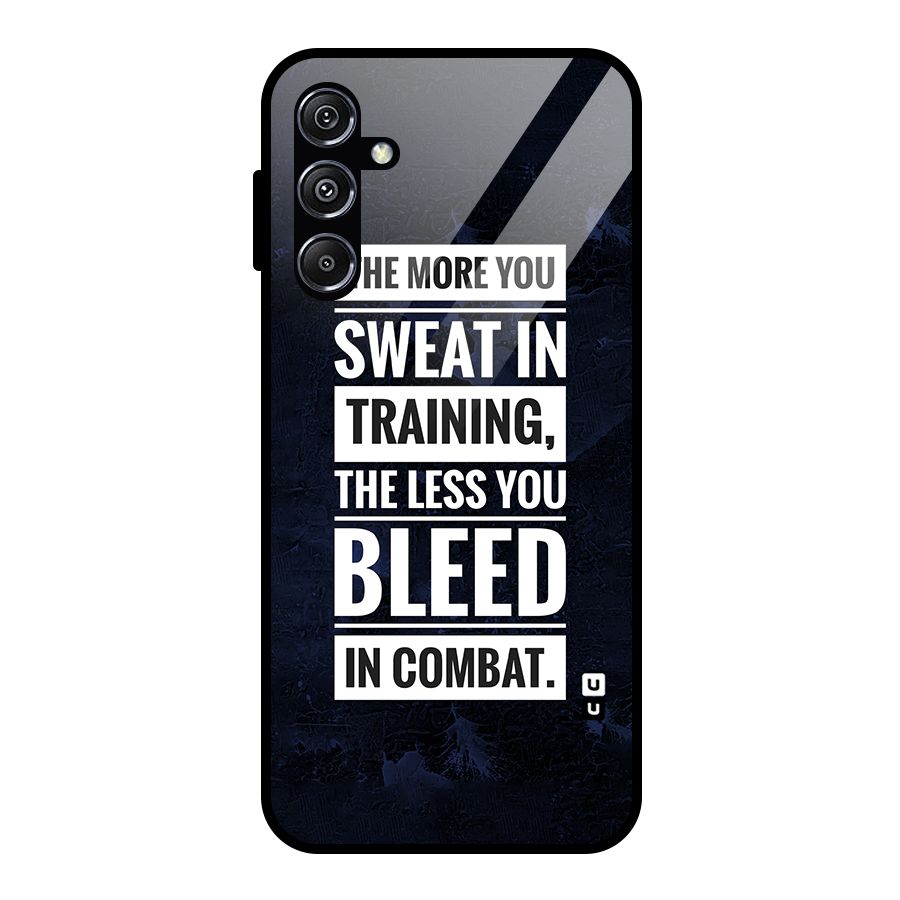 More You Sweat Less You Bleed Glass Back Case for Galaxy M34 5G