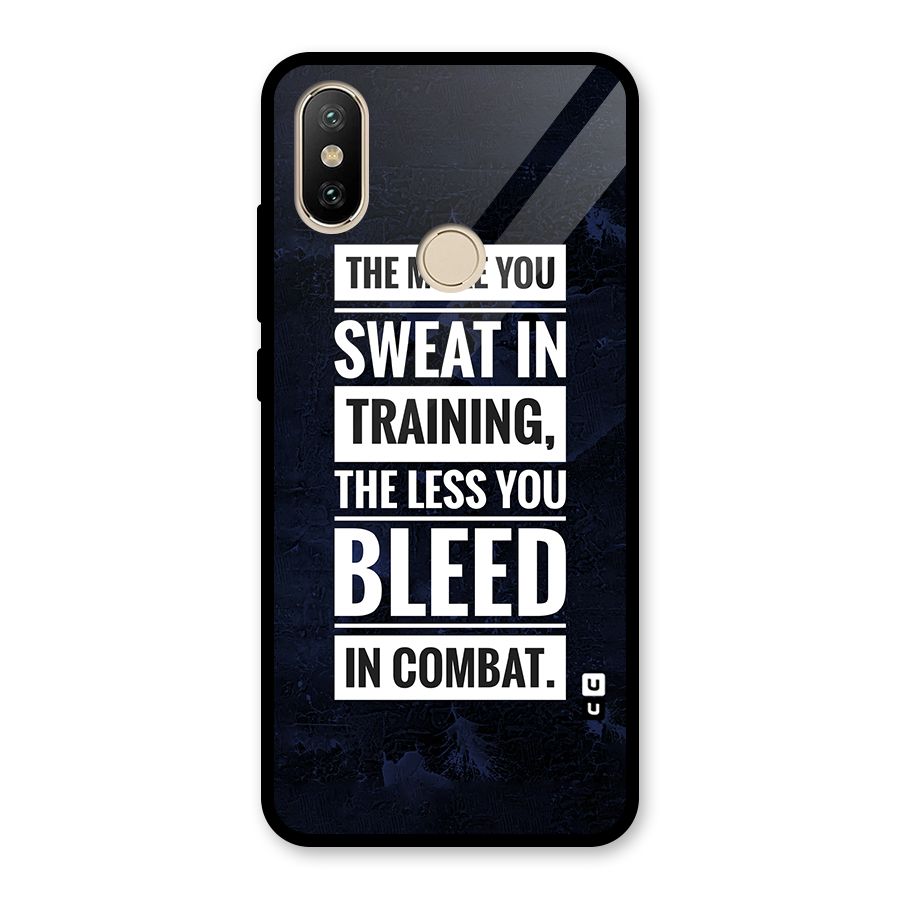 More You Sweat Less You Bleed Glass Back Case for Redmi A2