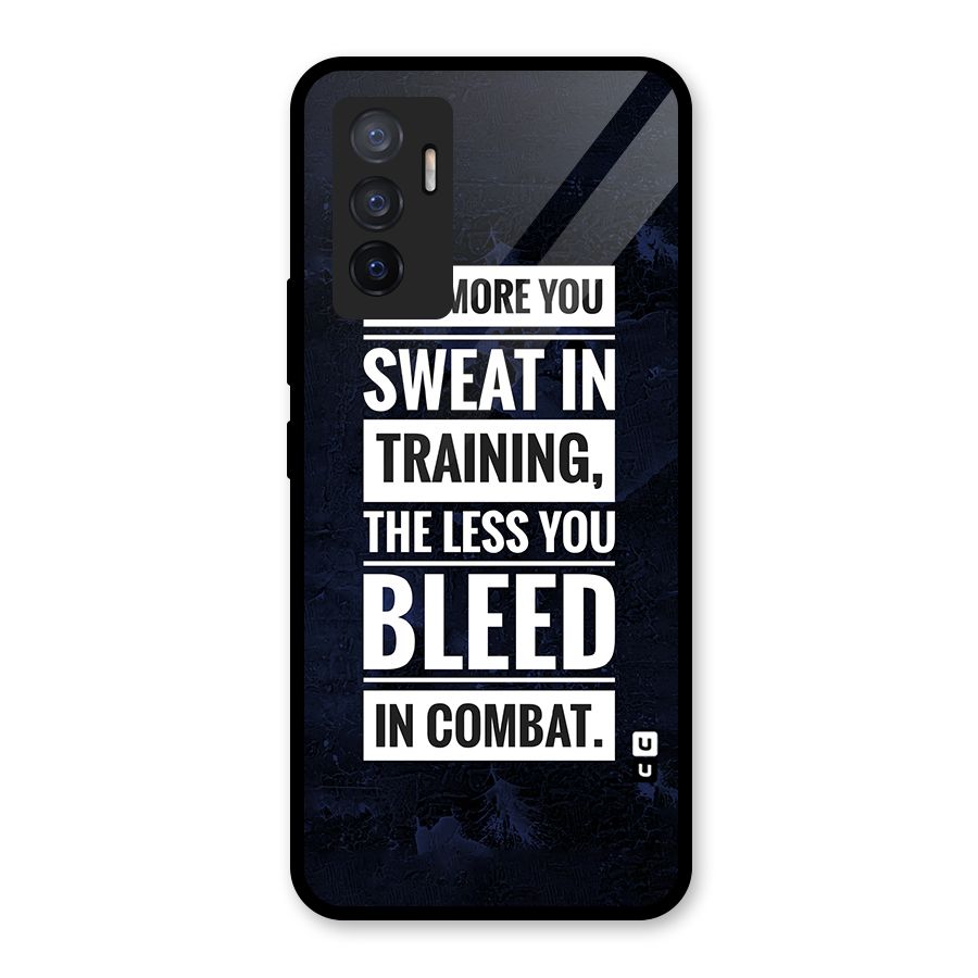 More You Sweat Less You Bleed Glass Back Case for Vivo V23e