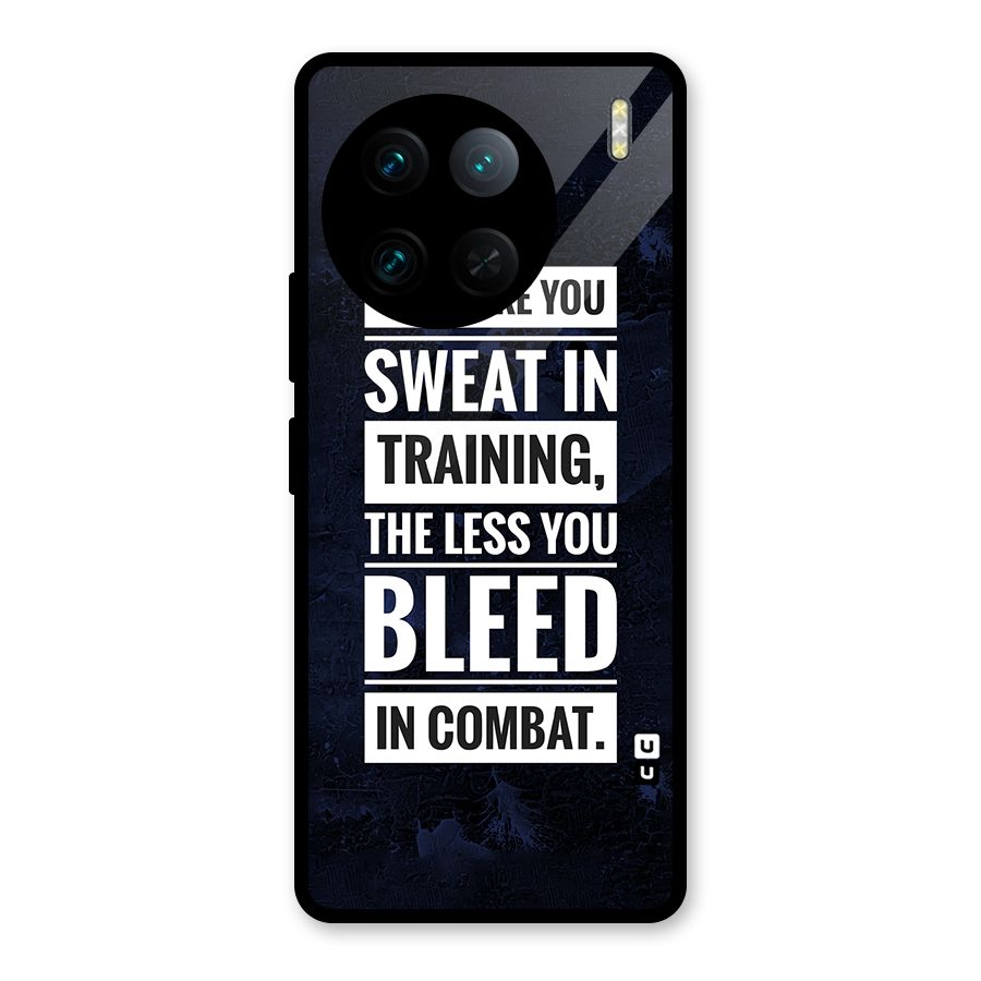 More You Sweat Less You Bleed Glass Back Case for Vivo X90 Pro