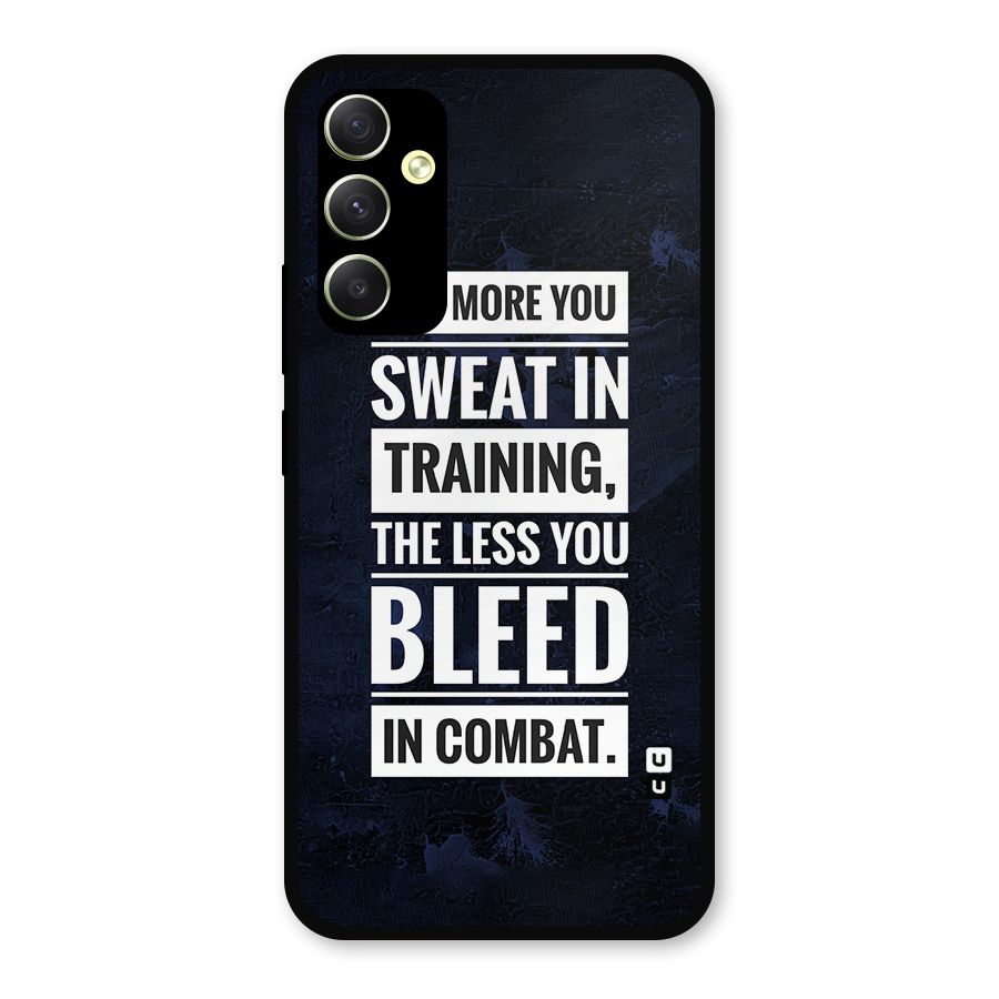 More You Sweat Less You Bleed Metal Back Case for Galaxy A34
