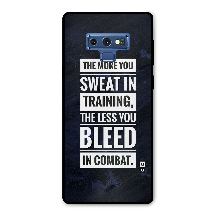 More You Sweat Less You Bleed Metal Back Case for Galaxy Note 9