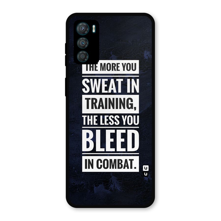 More You Sweat Less You Bleed Metal Back Case for Moto G42