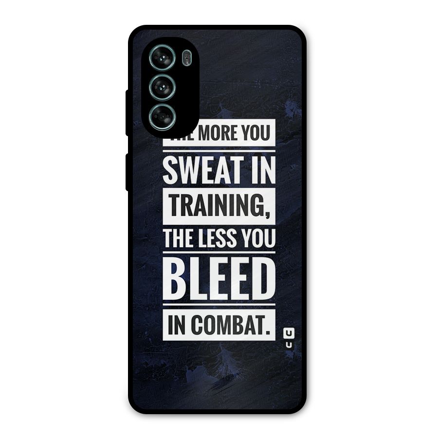More You Sweat Less You Bleed Metal Back Case for Moto G62