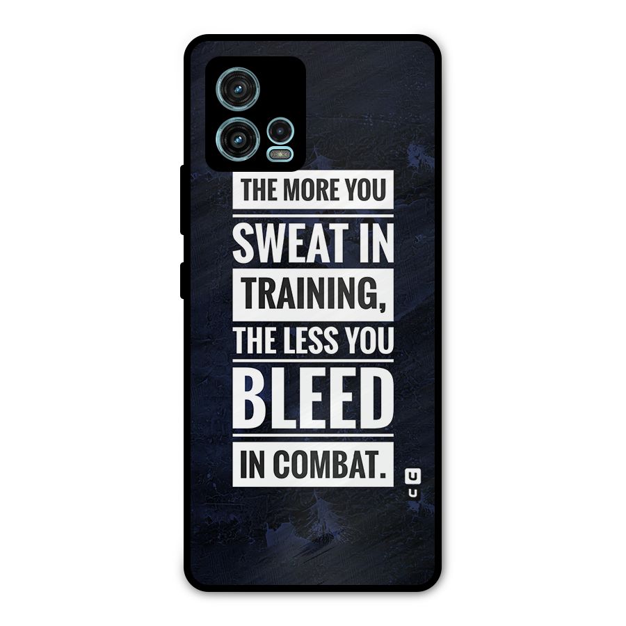 More You Sweat Less You Bleed Metal Back Case for Moto G72