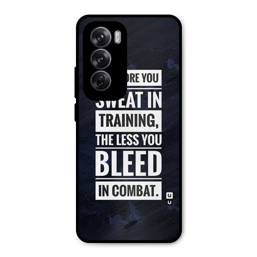 More You Sweat Less You Bleed Metal Back Case for Oppo Reno12 Pro