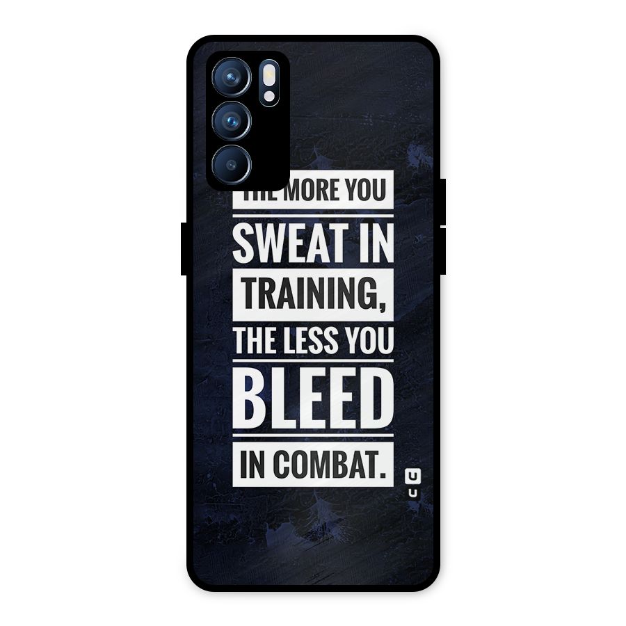 More You Sweat Less You Bleed Metal Back Case for Oppo Reno6 5G