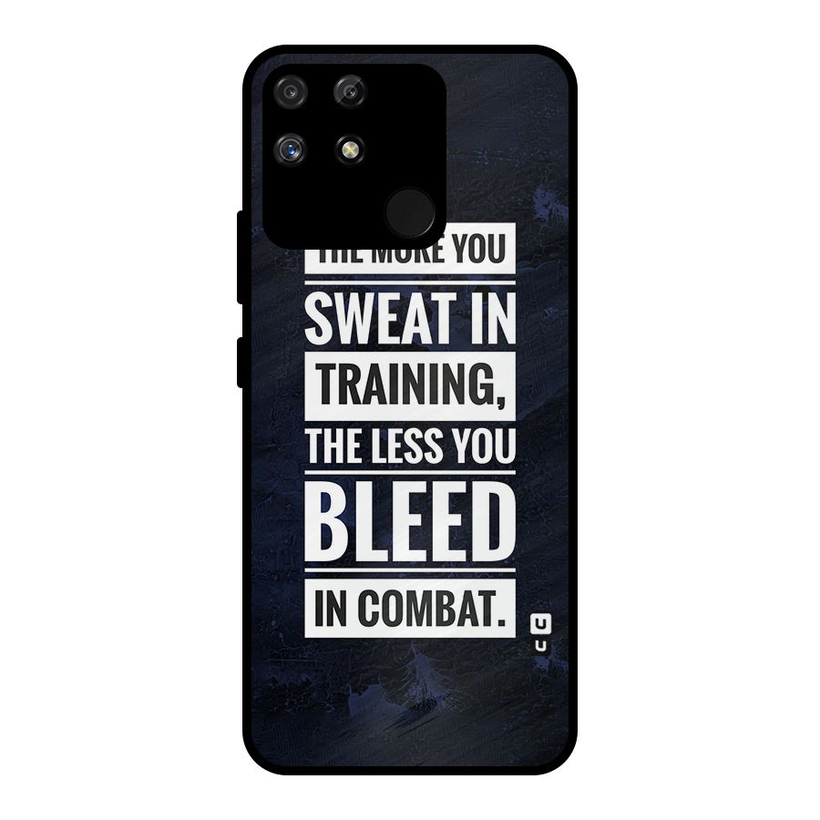 More You Sweat Less You Bleed Metal Back Case for Realme Narzo 50A