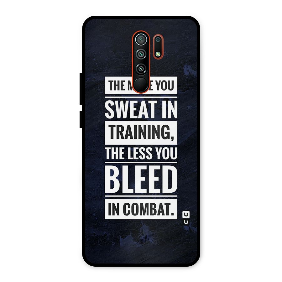 More You Sweat Less You Bleed Metal Back Case for Redmi 9 Prime