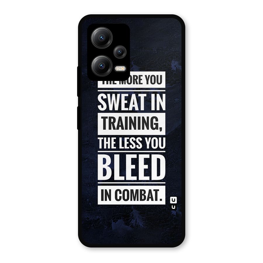 More You Sweat Less You Bleed Metal Back Case for Redmi Note 12 5G