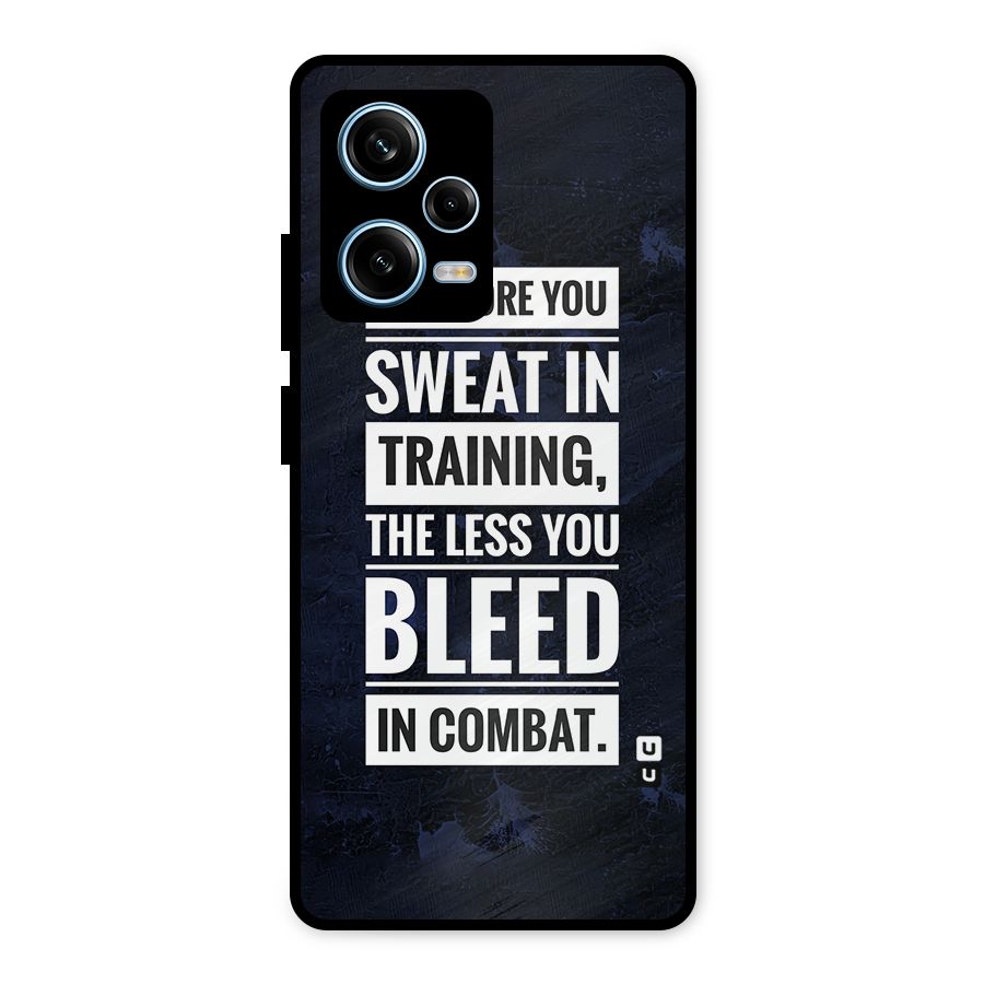 More You Sweat Less You Bleed Metal Back Case for Redmi Note 12 Pro