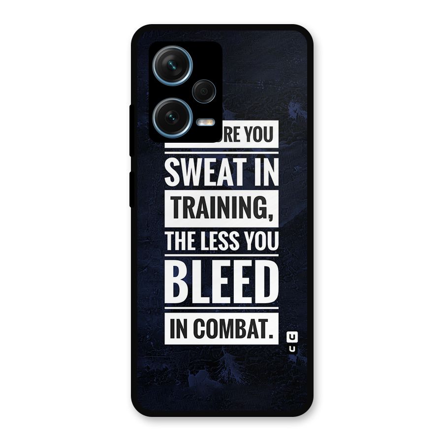 More You Sweat Less You Bleed Metal Back Case for Redmi Note 12 Pro Plus 5G
