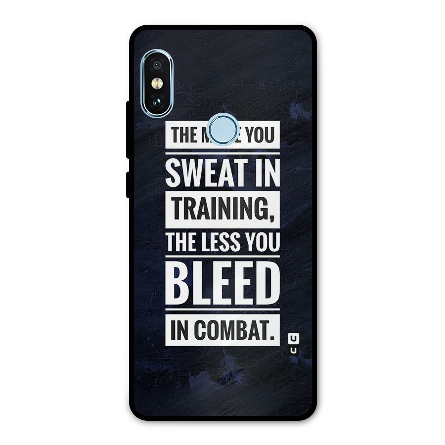 More You Sweat Less You Bleed Metal Back Case for Redmi Note 5 Pro