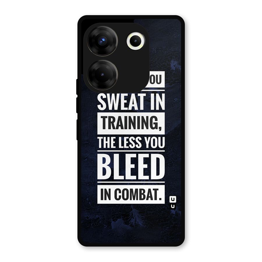 More You Sweat Less You Bleed Metal Back Case for Tecno Camon 20 Pro