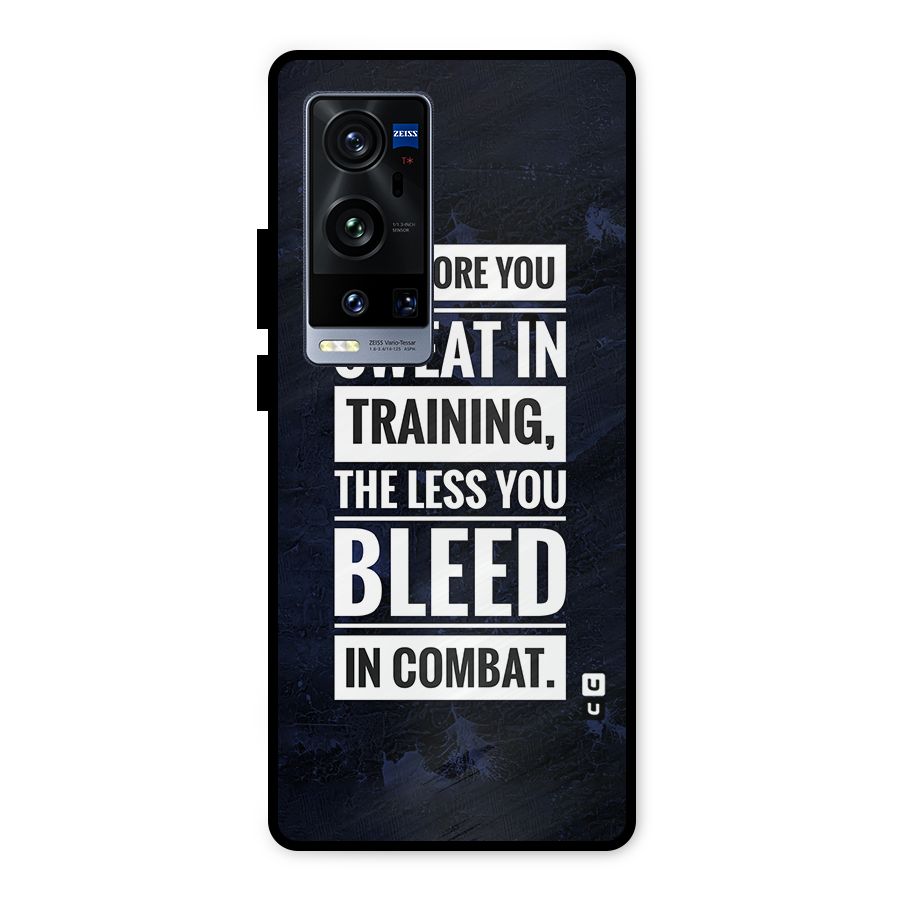 More You Sweat Less You Bleed Metal Back Case for Vivo X60 Pro Plus