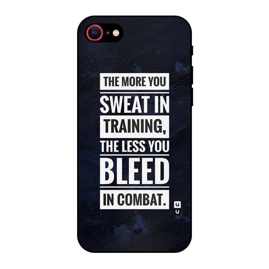 More You Sweat Less You Bleed Metal Back Case for iPhone 8