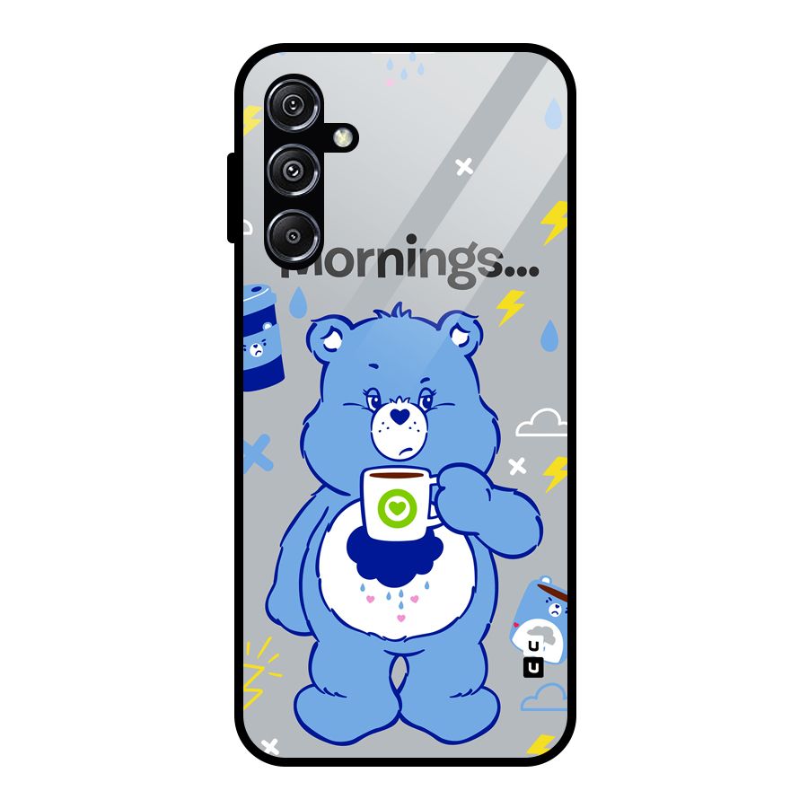 Morning Bear Glass Back Case for Galaxy M34 5G
