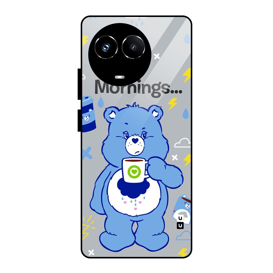 Morning Bear Glass Back Case for Realme Narzo 60X