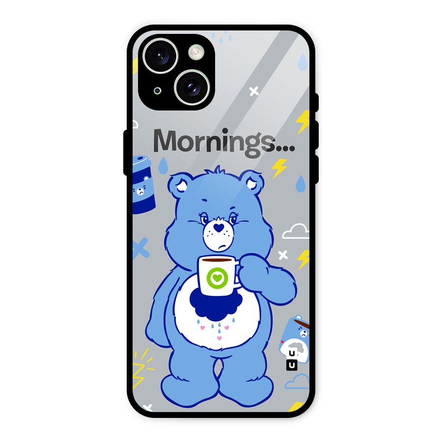 Morning Bear Glass Back Case for iPhone 15 Plus