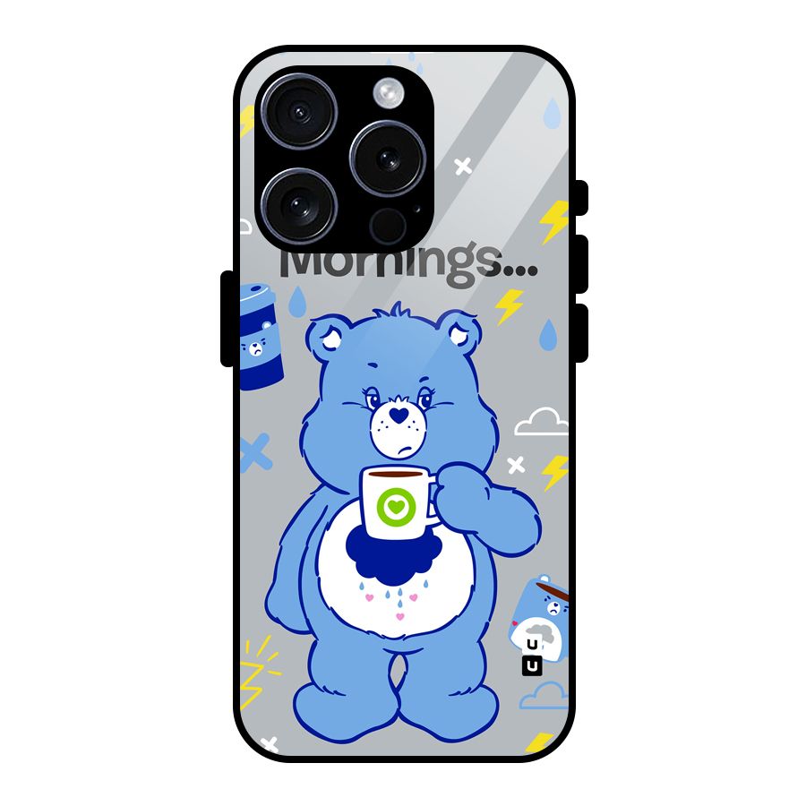 Morning Bear Glass Back Case for iPhone 15 Pro