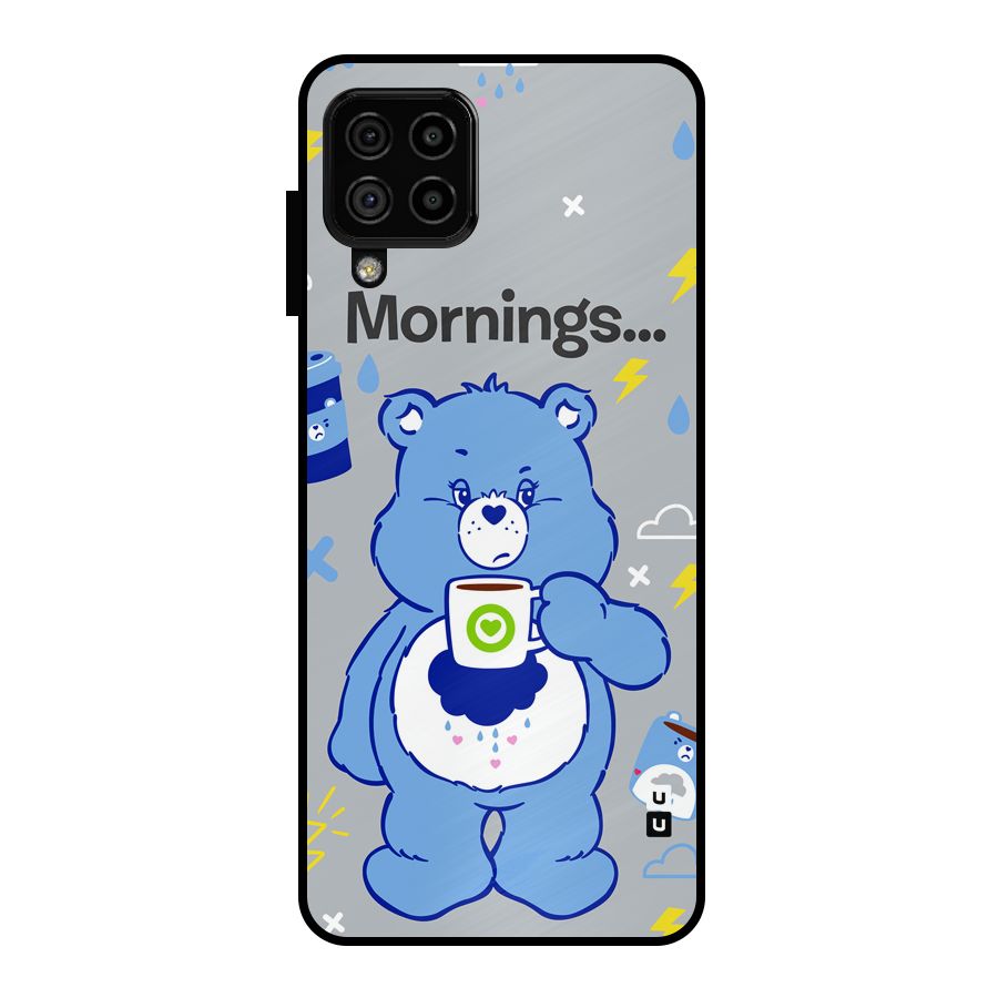 Morning Bear Metal Back Case for Galaxy A22 4G