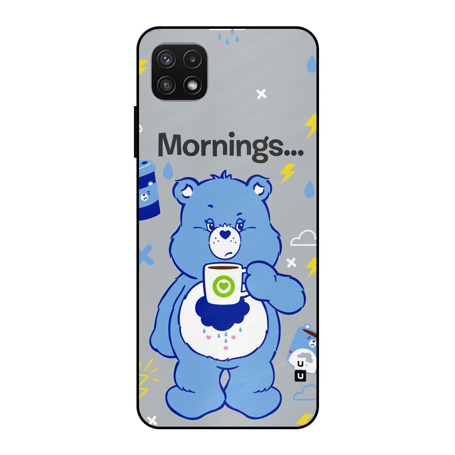 Morning Bear Metal Back Case for Galaxy A22 5G