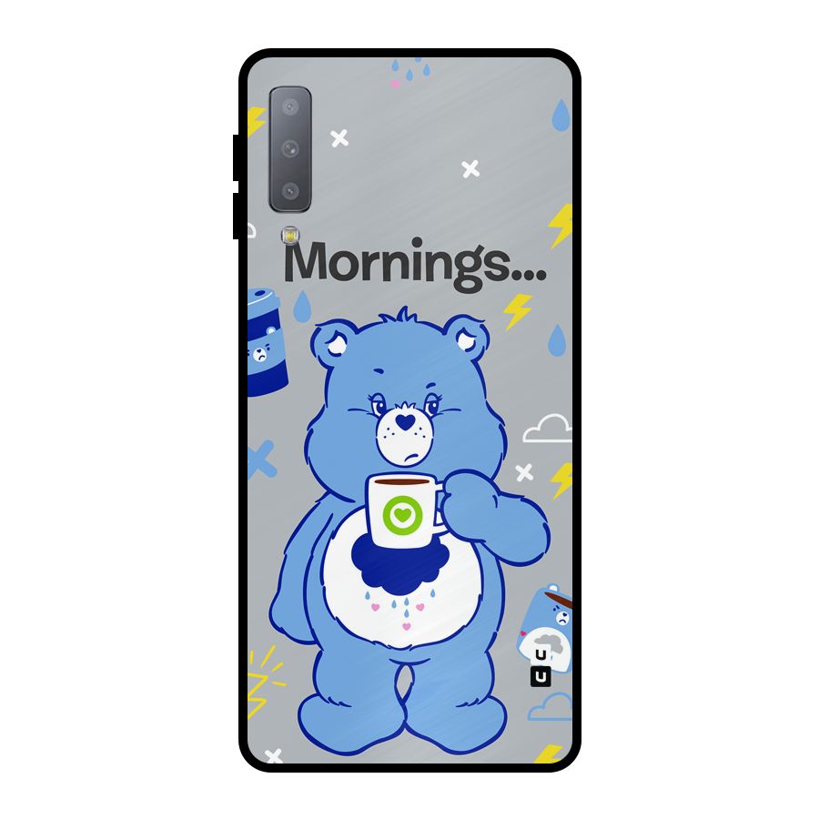 Morning Bear Metal Back Case for Galaxy A7 (2018)