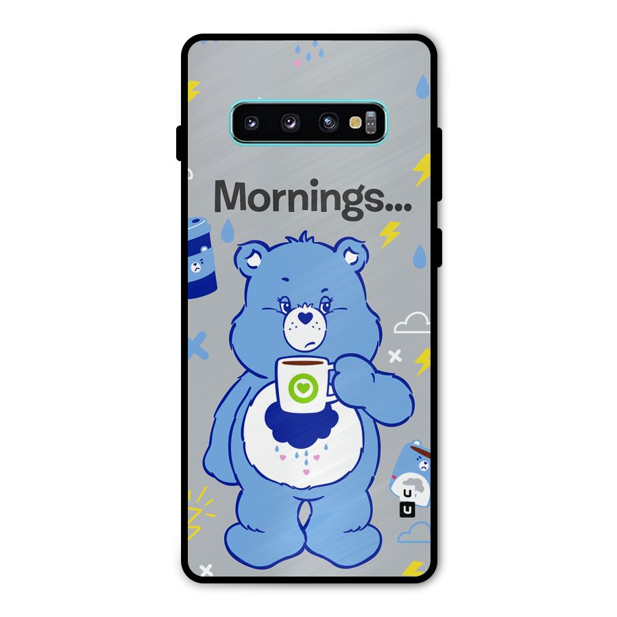 Morning Bear Metal Back Case for Galaxy S10 Plus