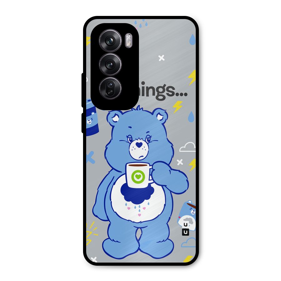 Morning Bear Metal Back Case for Oppo Reno12 Pro