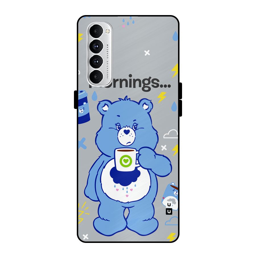 Morning Bear Metal Back Case for Oppo Reno4 Pro