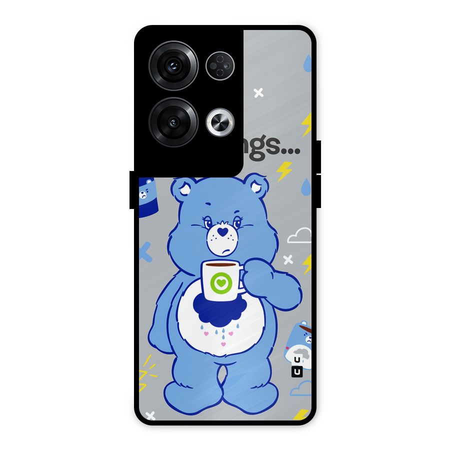 Morning Bear Metal Back Case for Oppo Reno8 Pro 5G