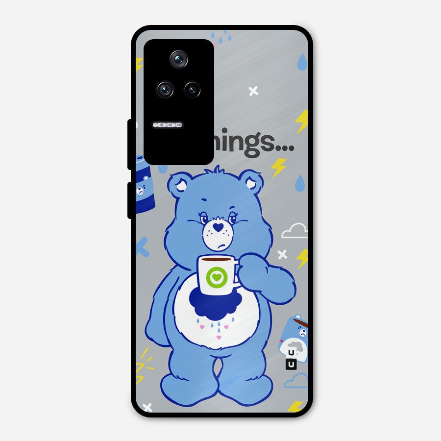 Morning Bear Metal Back Case for Poco F4 5G