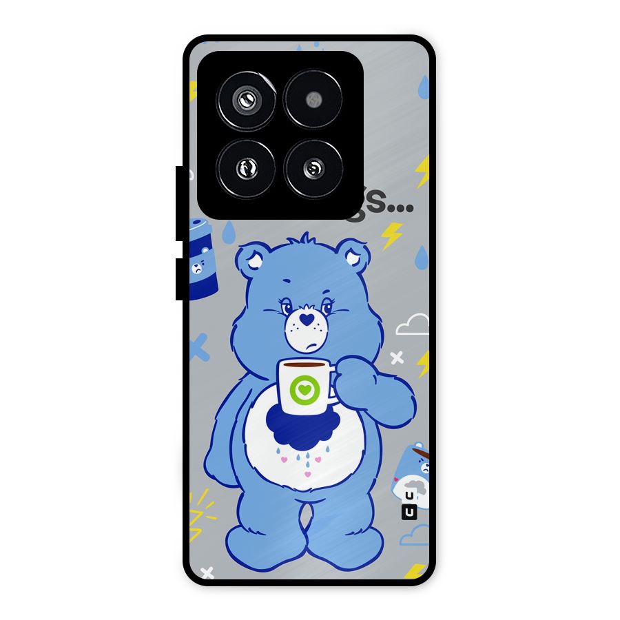 Morning Bear Metal Back Case for Xiaomi 14 Pro