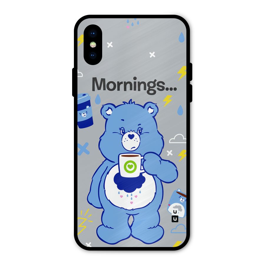 Morning Bear Metal Back Case for iPhone X