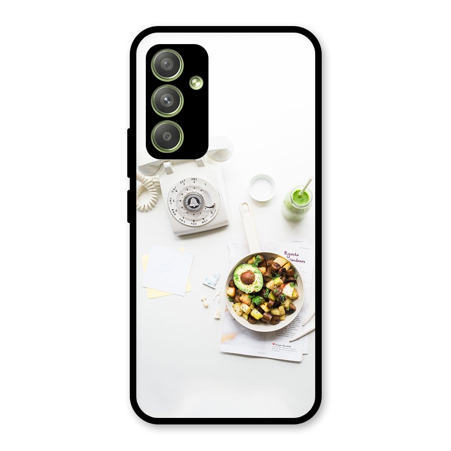 Morning Breakfast Glass Back Case for Galaxy A54