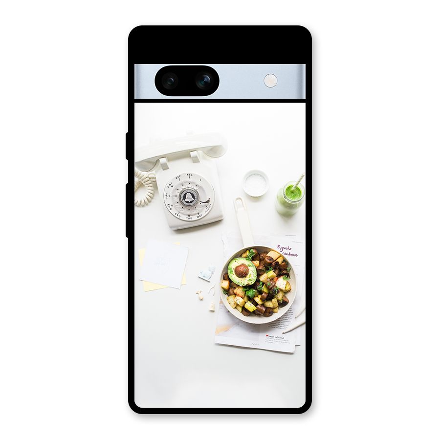 Morning Breakfast Glass Back Case for Google Pixel 7a