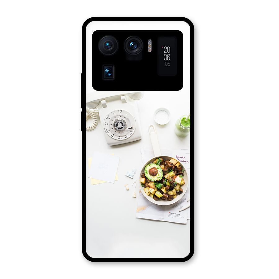 Morning Breakfast Glass Back Case for Mi 11 Ultra