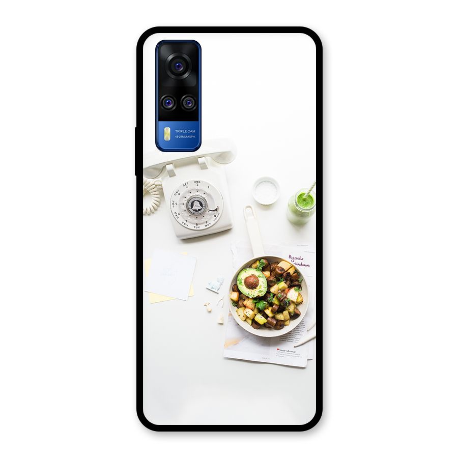 Morning Breakfast Glass Back Case for Vivo Y31
